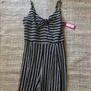 black and white romper